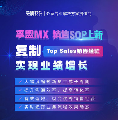孚盟MX銷售SOP功能上新 復(fù)制頂級(jí)銷售經(jīng)驗(yàn)，驅(qū)動(dòng)業(yè)績(jī)持續(xù)增長(zhǎng)
